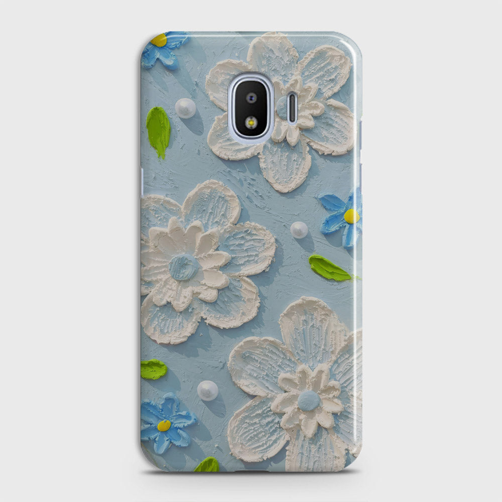 Samsung Galaxy Grand Prime Pro / J2 Pro 2018 Cover - Floral Series - Design 3 - Sky Blue - Matte Finish - Snap On Hard Case with LifeTime Colors Guarantee