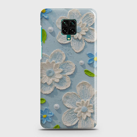 Xiaomi Redmi Note 9 Pro Cover - Floral Series - Design 3 - Sky Blue - Matte Finish - Snap On Hard Case with LifeTime Colors Guarantee