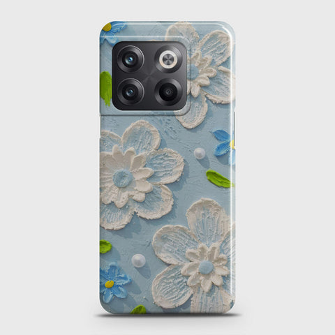 OnePlus Ace Pro Cover - Floral Series - Design 3 - Sky Blue - Matte Finish - Snap On Hard Case with LifeTime Colors Guarantee