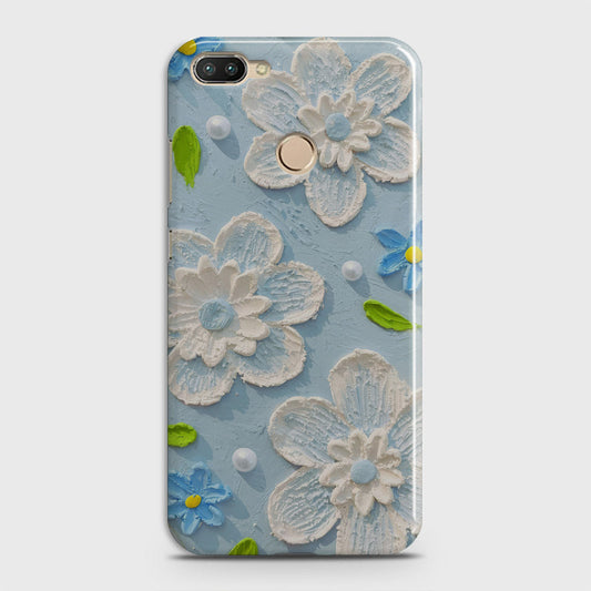 Infinix Hot 6 Pro  Cover - Floral Series - Design 3 - Sky Blue - Matte Finish - Snap On Hard Case with LifeTime Colors Guarantee