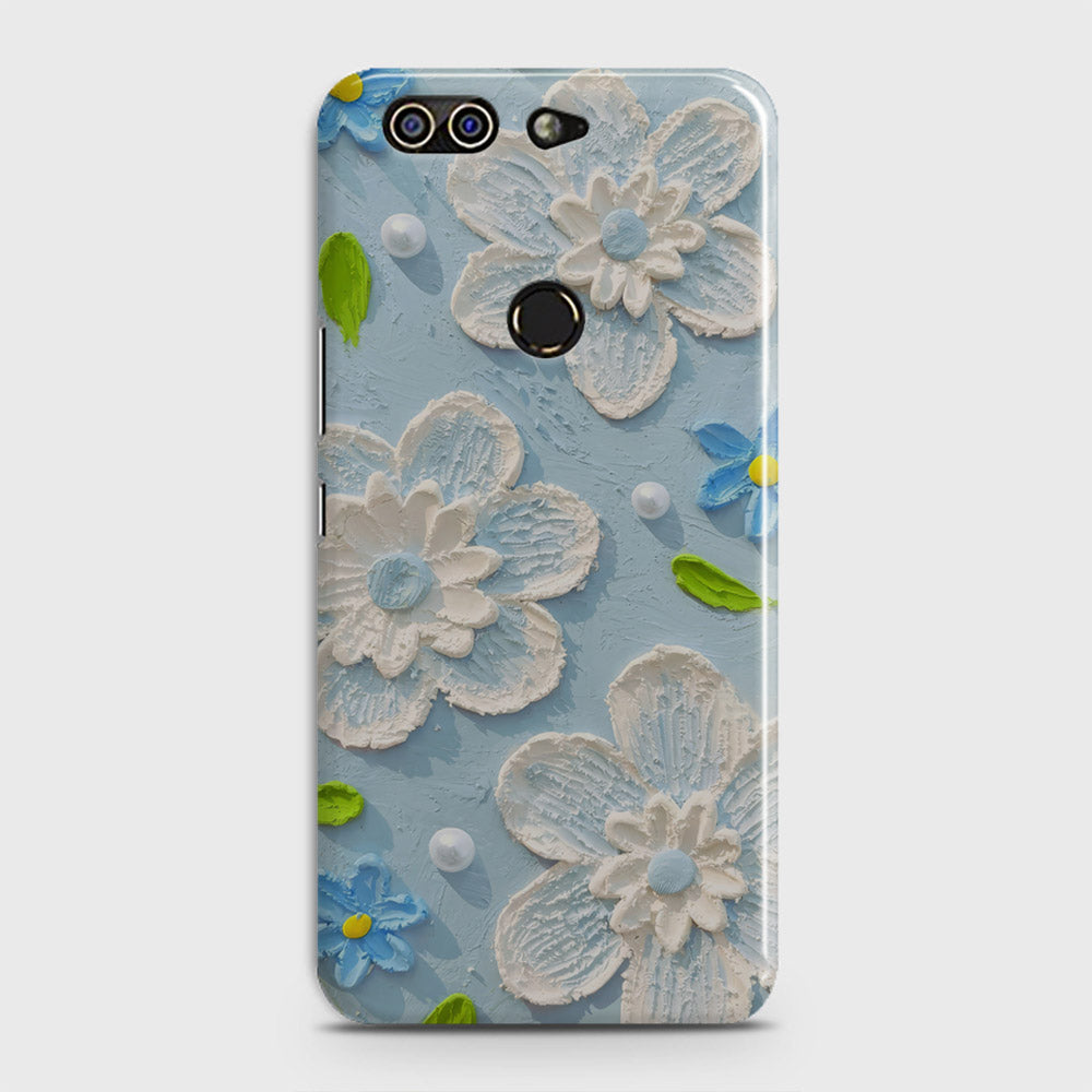 Infinix Zero 5 Cover - Floral Series - Design 3 - Sky Blue - Matte Finish - Snap On Hard Case with LifeTime Colors Guarantee