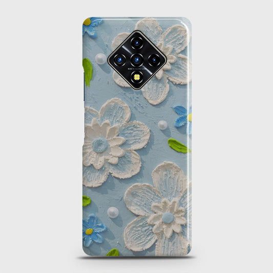 Infinix Zero 8 Cover - Floral Series - Design 3 - Sky Blue - Matte Finish - Snap On Hard Case with LifeTime Colors Guarantee (Fast Delivery)