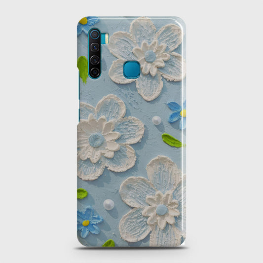 Infinix S5 - Floral Series - Design 3 - Sky Blue - Matte Finish - Snap On Hard Case with LifeTime Colors Guarantee