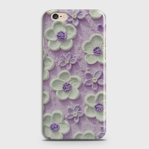 Oppo A57 Cover - Floral Series - Design 4 - Purple & White - Matte Finish - Snap On Hard Case with LifeTime Colors Guarantee