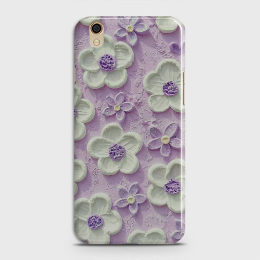 Oppo F1 Plus / R9 Cover - Floral Series - Design 4 - Purple & White - Matte Finish - Snap On Hard Case with LifeTime Colors Guarantee