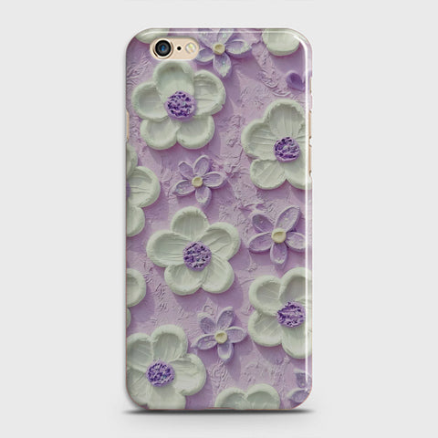 iPhone 6 Plus Cover - Floral Series - Design 4 - Purple & White - Matte Finish - Snap On Hard Case with LifeTime Colors Guarantee