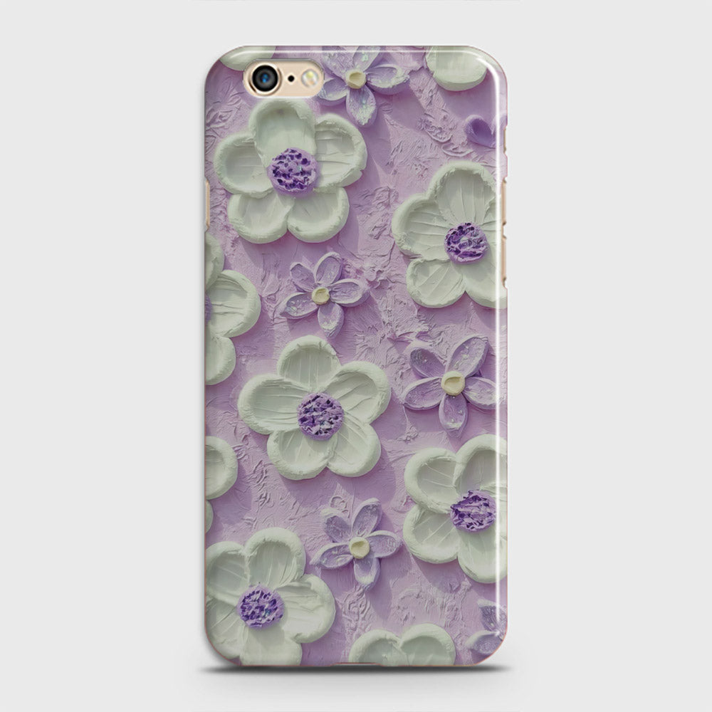 iPhone 6S Cover - Floral Series - Design 4 - Purple & White - Matte Finish - Snap On Hard Case with LifeTime Colors Guarantee