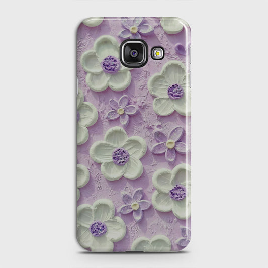 Samsung Galaxy J7 Max Cover - Floral Series - Design 4 - Purple & White - Matte Finish - Snap On Hard Case with LifeTime Colors Guarantee