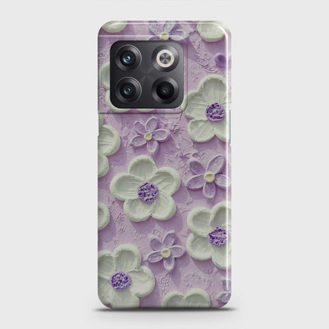 OnePlus Ace Pro Cover - Floral Series - Design 4 - Purple & White - Matte Finish - Snap On Hard Case with LifeTime Colors Guarantee