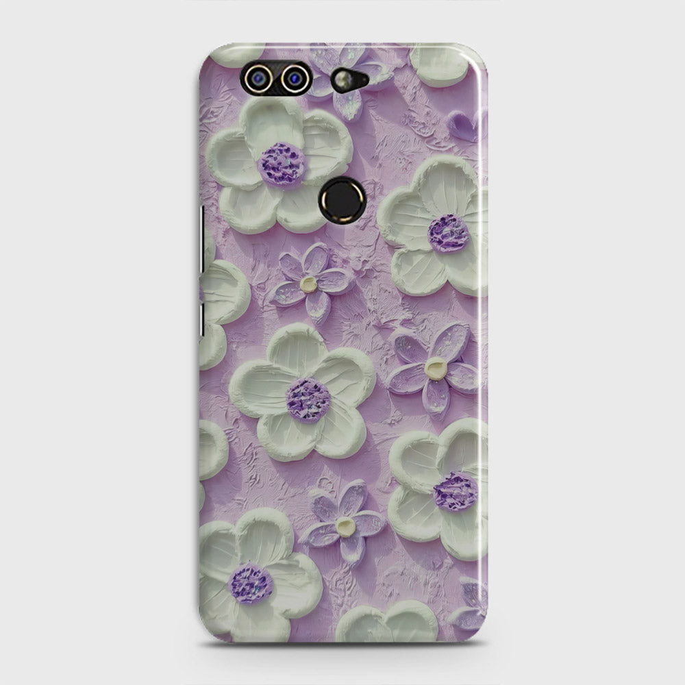 Infinix Zero 5 Cover - Floral Series - Design 4 - Purple & White - Matte Finish - Snap On Hard Case with LifeTime Colors Guarantee