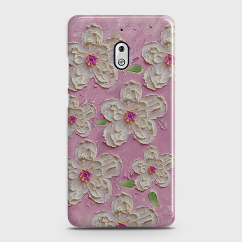 Nokia 2.1 Cover - Floral Series - Design 5 - Pink & White - Matte Finish - Snap On Hard Case with LifeTime Colors Guarantee