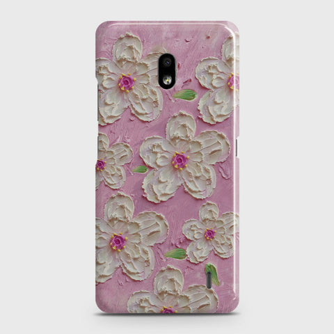 Nokia 2.2 Cover - Floral Series - Design 5 - Pink & White - Matte Finish - Snap On Hard Case with LifeTime Colors Guarantee