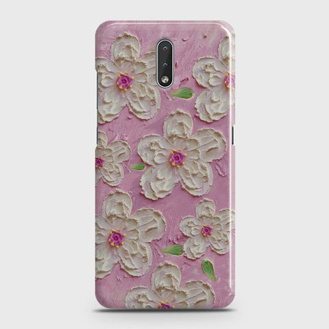 Nokia 2.3 Cover - Floral Series - Design 5 - Pink & White - Matte Finish - Snap On Hard Case with LifeTime Colors Guarantee