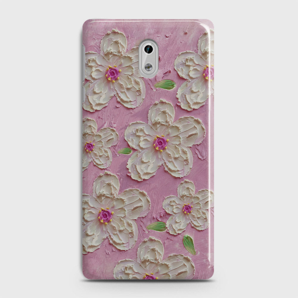 Nokia 3 Cover - Floral Series - Design 5 - Pink & White - Matte Finish - Snap On Hard Case with LifeTime Colors Guarantee