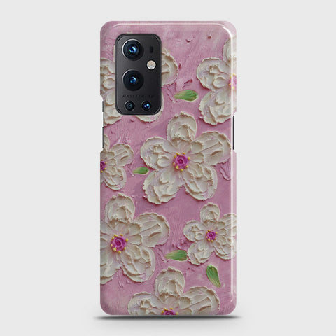 OnePlus 9 Pro  Cover - Floral Series - Design 5 - Pink & White - Matte Finish - Snap On Hard Case with LifeTime Colors Guarantee