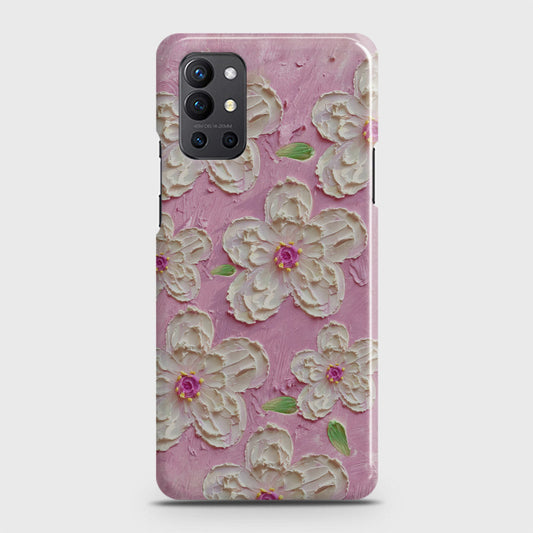 OnePlus 9R  Cover - Floral Series - Design 5 - Pink & White - Matte Finish - Snap On Hard Case with LifeTime Colors Guarantee