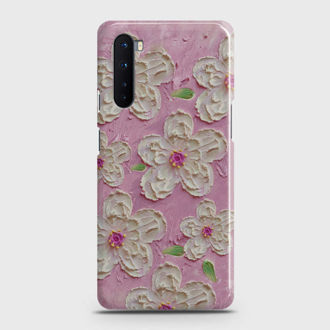 OnePlus Nord  Cover - Floral Series - Design 5 - Pink & White - Matte Finish - Snap On Hard Case with LifeTime Colors Guarantee