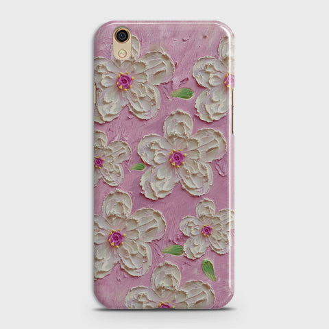 Oppo A37 Cover - Floral Series - Design 5 - Pink & White - Matte Finish - Snap On Hard Case with LifeTime Colors Guarantee