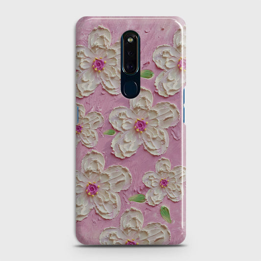 Oppo F11 Cover - Floral Series - Design 5 - Pink & White - Matte Finish - Snap On Hard Case with LifeTime Colors Guarantee