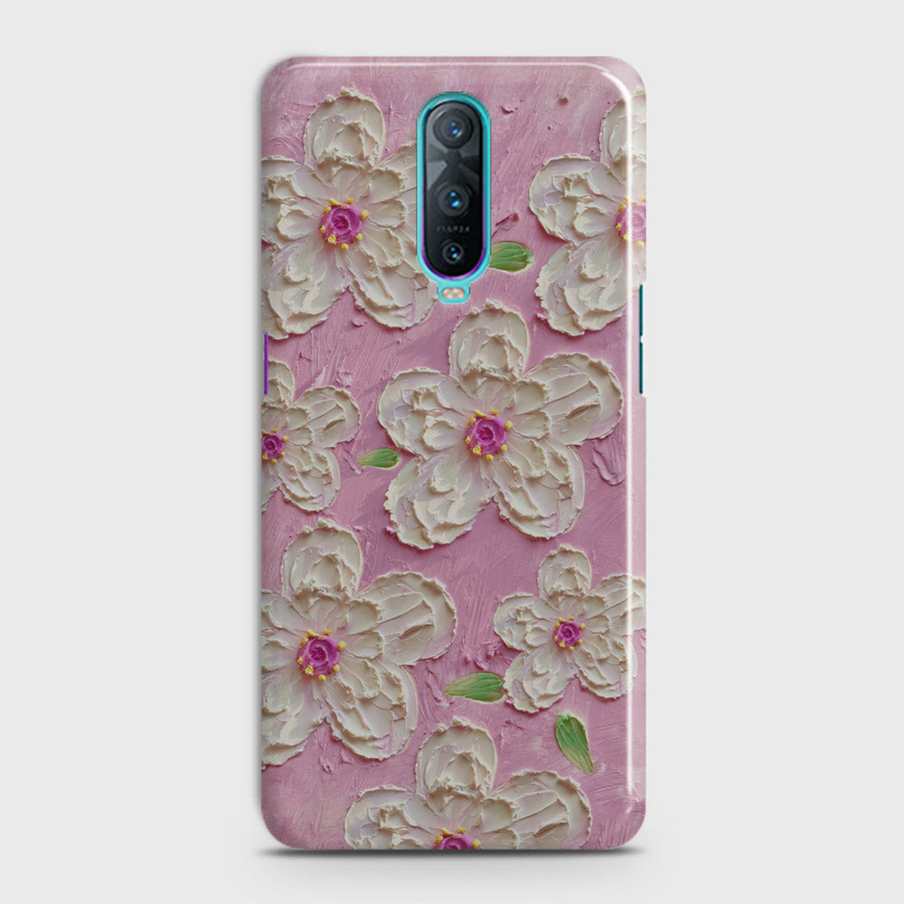 Oppo R17 Pro Cover - Floral Series - Design 5 - Pink & White - Matte Finish - Snap On Hard Case with LifeTime Colors Guarantee