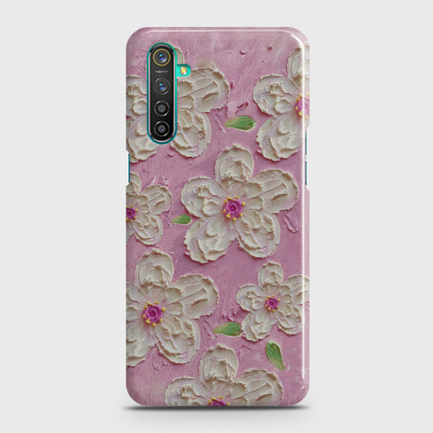 Realme 6s Cover - Floral Series - Design 5 - Pink & White - Matte Finish - Snap On Hard Case with LifeTime Colors Guarantee