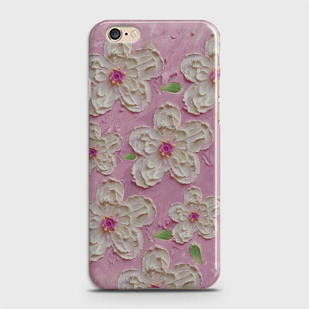 iPhone 6S Cover - Floral Series - Design 5 - Pink & White - Matte Finish - Snap On Hard Case with LifeTime Colors Guarantee