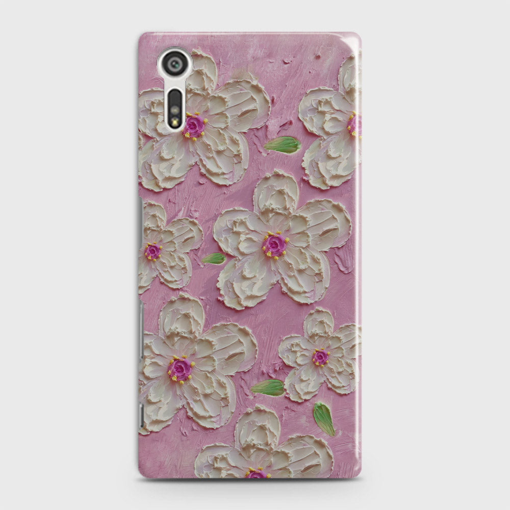 Sony Xperia XZ / XZs Cover - Floral Series - Design 5 - Pink & White - Matte Finish - Snap On Hard Case with LifeTime Colors Guarantee