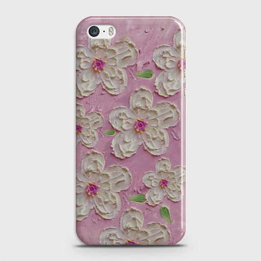 iPhone 5C Cover - Floral Series - Design 5 - Pink & White - Matte Finish - Snap On Hard Case with LifeTime Colors Guarantee