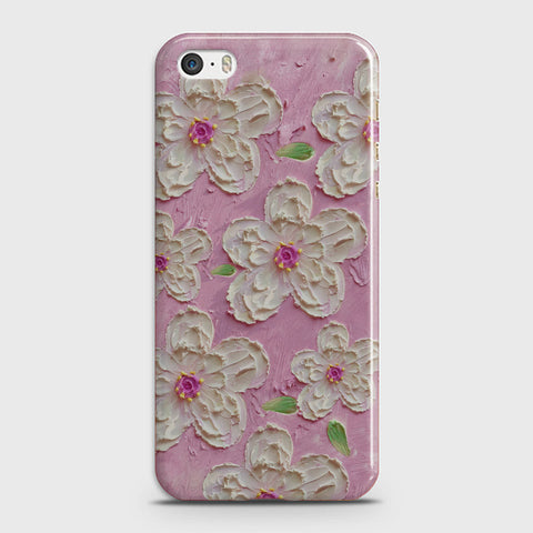 iPhone 5C Cover - Floral Series - Design 5 - Pink & White - Matte Finish - Snap On Hard Case with LifeTime Colors Guarantee