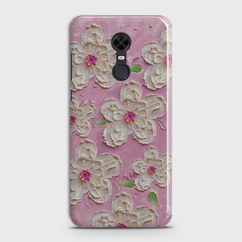 Xiaomi Redmi 5  Cover - Floral Series - Design 5 - Pink & White - Matte Finish - Snap On Hard Case with LifeTime Colors Guarantee