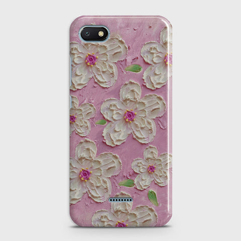 Xiaomi Redmi 6A Cover - Floral Series - Design 5 - Pink & White - Matte Finish - Snap On Hard Case with LifeTime Colors Guarantee