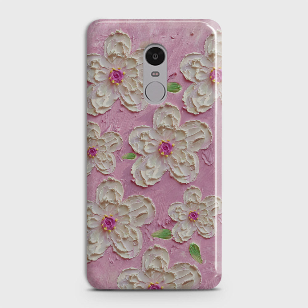 Xiaomi Redmi Note 4 / 4X Cover - Floral Series - Design 5 - Pink & White - Matte Finish - Snap On Hard Case with LifeTime Colors Guarantee