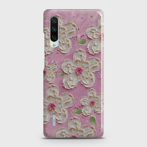 Xiaomi Mi A3 Cover - Floral Series - Design 5 - Pink & White - Matte Finish - Snap On Hard Case with LifeTime Colors Guarantee