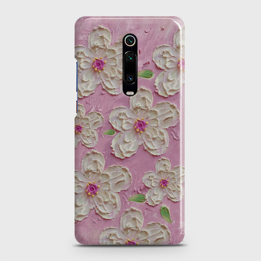 Xiaomi Redmi K20 Cover - Floral Series - Design 5 - Pink & White - Matte Finish - Snap On Hard Case with LifeTime Colors Guarantee