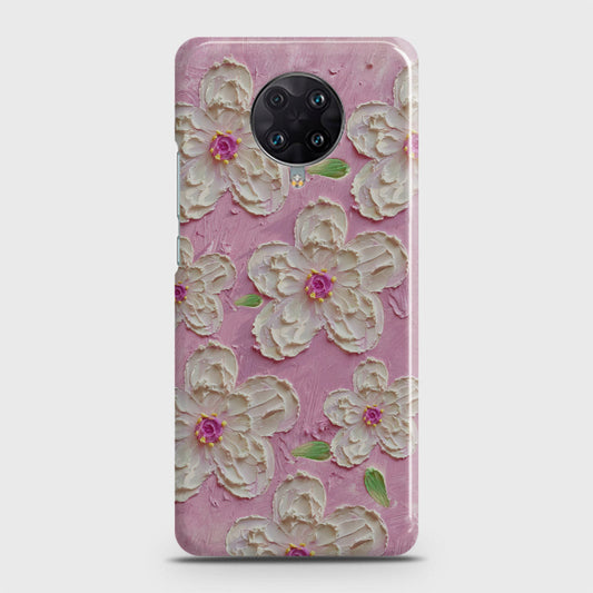 Xiaomi Redmi K30 Pro Cover - Floral Series - Design 5 - Pink & White - Matte Finish - Snap On Hard Case with LifeTime Colors Guarantee