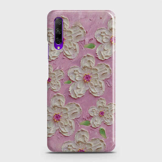 Honor 9X Cover - Floral Series - Design 5 - Pink & White - Matte Finish - Snap On Hard Case with LifeTime Colors Guarantee