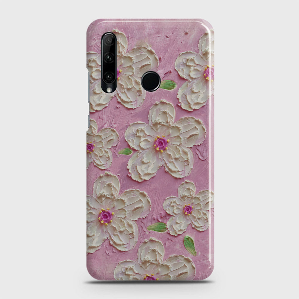 Honor 20 lite Cover - Floral Series - Design 5 - Pink & White - Matte Finish - Snap On Hard Case with LifeTime Colors Guarantee