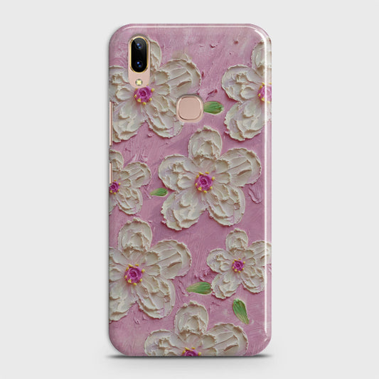 Vivo V9 / V9 Youth Cover - Floral Series - Design 5 - Pink & White - Matte Finish - Snap On Hard Case with LifeTime Colors Guarantee