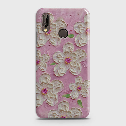 Huawei Nova 3 Cover - Floral Series - Design 5 - Pink & White - Matte Finish - Snap On Hard Case with LifeTime Colors Guarantee