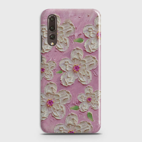 Huawei P20 Pro Cover - Floral Series - Design 5 - Pink & White - Matte Finish - Snap On Hard Case with LifeTime Colors Guarantee