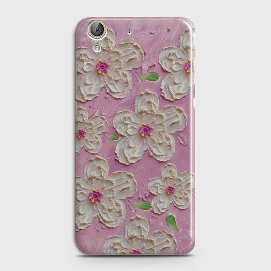 Huawei Y6 II Cover - Floral Series - Design 5 - Pink & White - Matte Finish - Snap On Hard Case with LifeTime Colors Guarantee