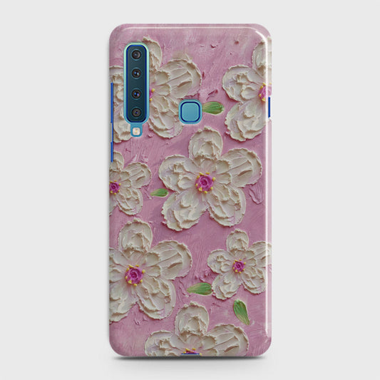 Samsung Galaxy A9s Cover - Floral Series - Design 5 - Pink & White - Matte Finish - Snap On Hard Case with LifeTime Colors Guarantee