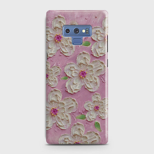 Samsung Galaxy Note 9 Cover - Floral Series - Design 5 - Pink & White - Matte Finish - Snap On Hard Case with LifeTime Colors Guarantee