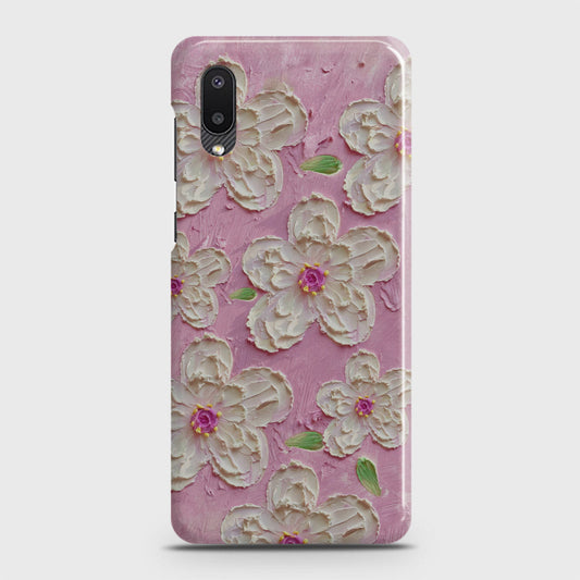 Samsung Galaxy A02 Cover - Floral Series - Design 5 - Pink & White - Matte Finish - Snap On Hard Case with LifeTime Colors Guarantee