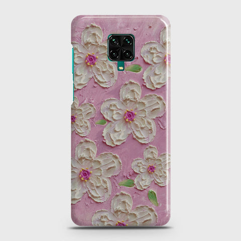 Xiaomi Redmi Note 9 Pro Cover - Floral Series - Design 5 - Pink & White - Matte Finish - Snap On Hard Case with LifeTime Colors Guarantee