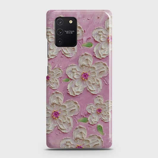 Samsung Galaxy S10 Lite Cover - Floral Series - Design 5 - Pink & White - Matte Finish - Snap On Hard Case with LifeTime Colors Guarantee