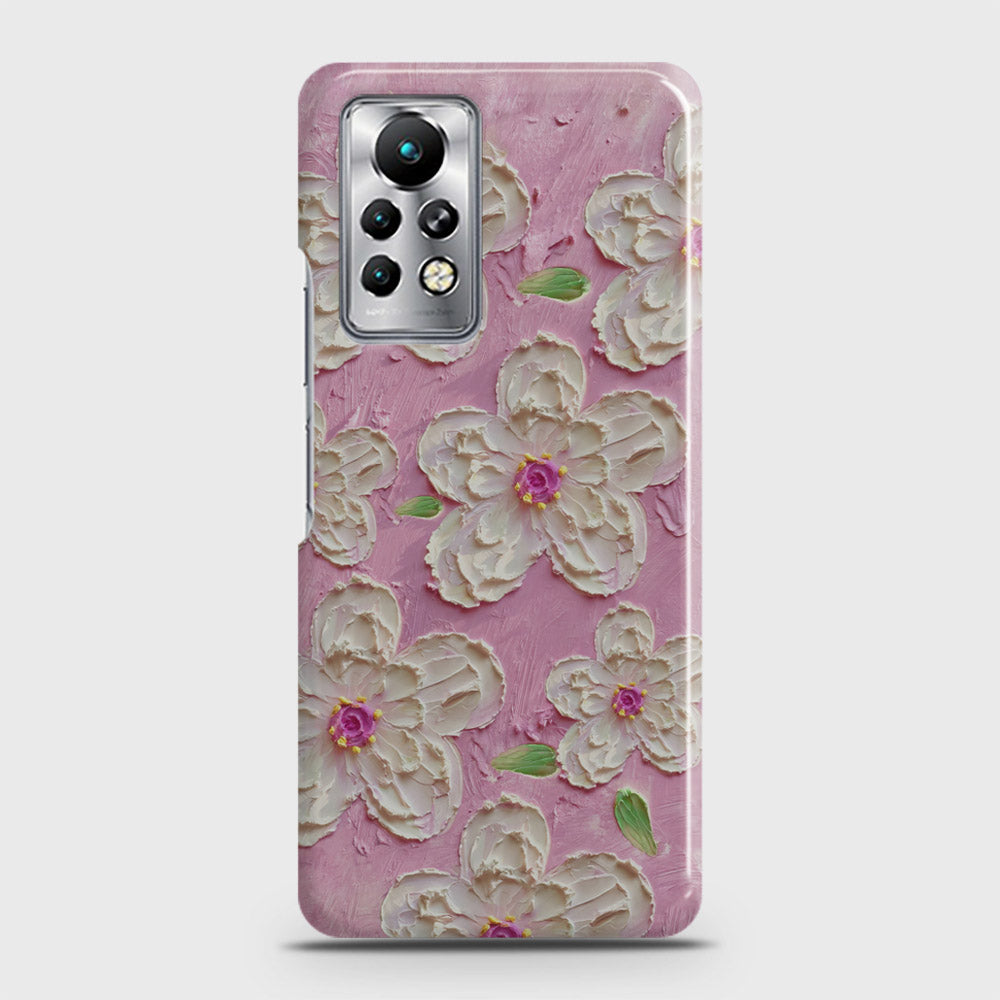 Infinix Note 11 Pro Cover - Floral Series - Design 5 - Pink & White - Matte Finish - Snap On Hard Case with LifeTime Colors Guarantee