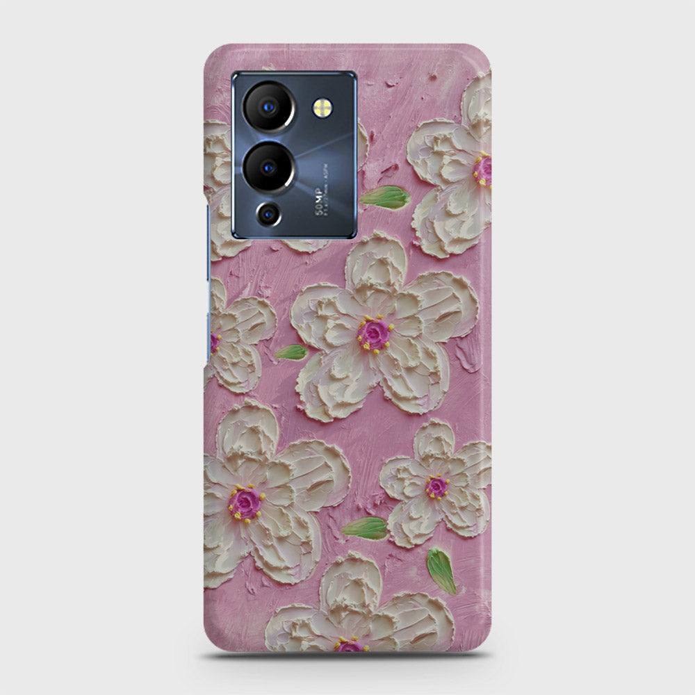 Infinix Note 12 G96 Cover - Floral Series - Design 5 - Pink & White - Matte Finish - Snap On Hard Case with LifeTime Colors Guarantee