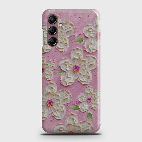 Samsung Galaxy A14 4G Cover - Floral Series - Design 5 - Pink & White - Matte Finish - Snap On Hard Case with LifeTime Colors Guarantee