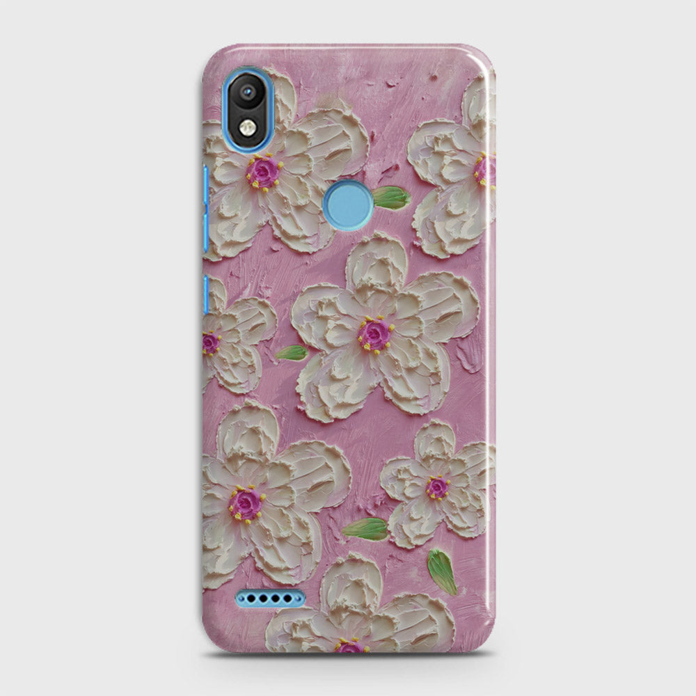 Infinix Smart 2 / X5515 Cover - Floral Series - Design 5 - Pink & White - Matte Finish - Snap On Hard Case with LifeTime Colors Guarantee